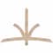 Ekena Millwork Davenport Smooth Timber Gable Bracket, Douglas Fir, 60"W x 40"H x 1 1/2"D x 3 1/2"F, 16/12 Pitch GBW060X40X0204DAV00SDF - alternate 1